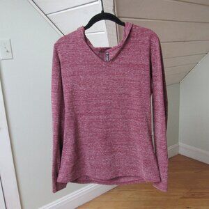 Kuhl Heathered Mauve Hooded Long-Sleeve Pullover